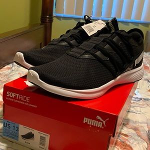 Men’s Puma sneakers star vital black size 13